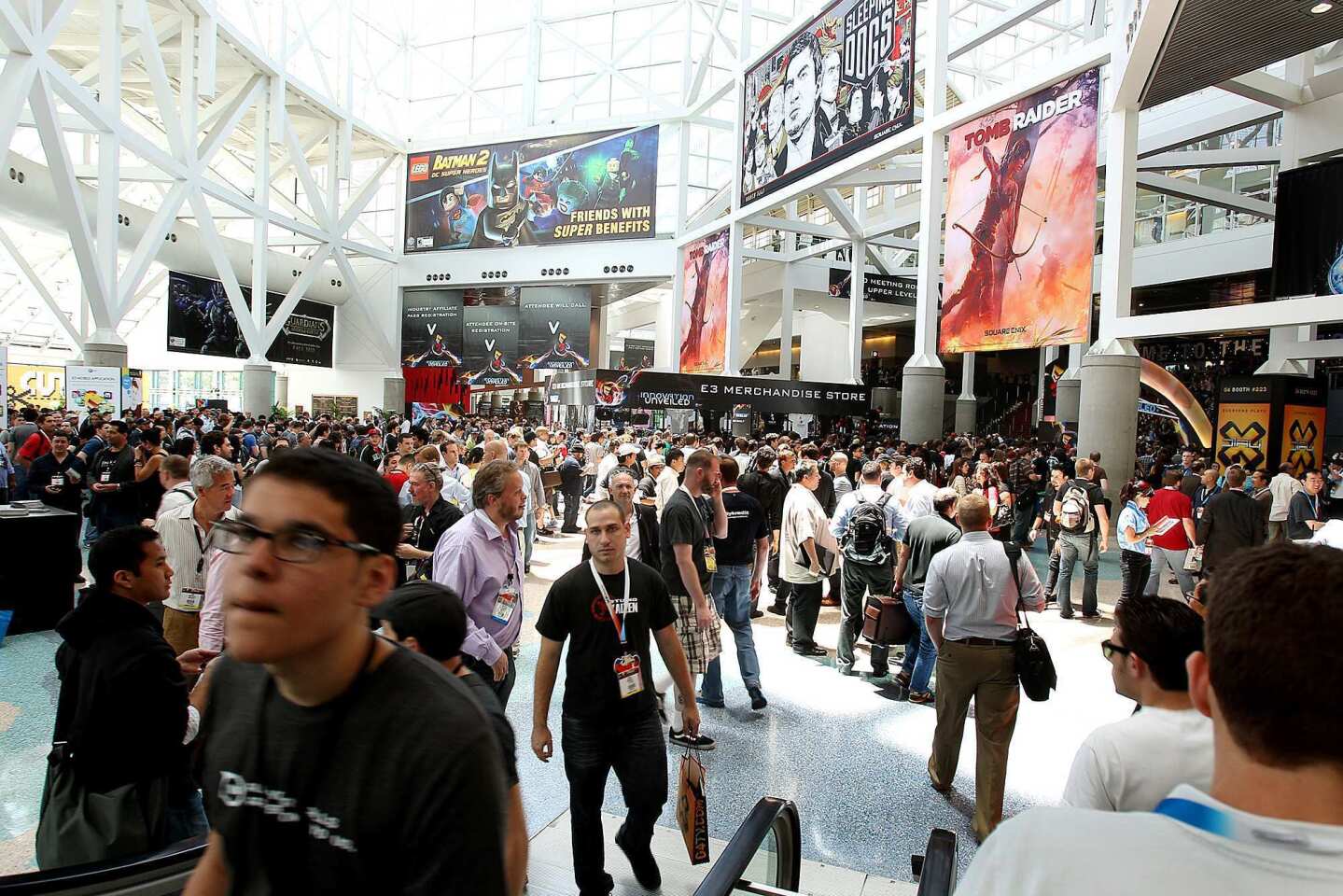 Video game fans fill the Los Angeles Convention Center for the E3 convention in 2012.