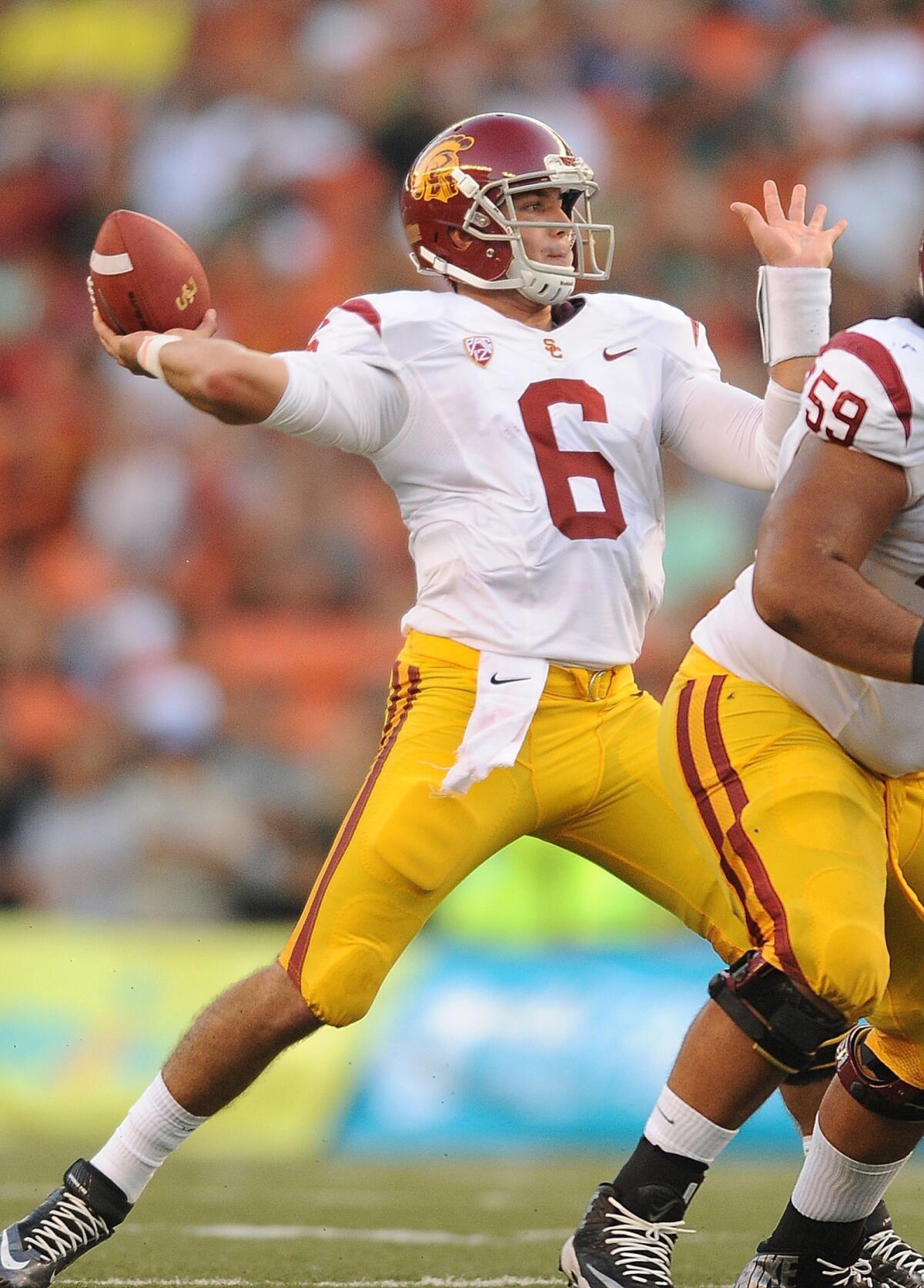 USC quarterback Cody Kessler might start again for the Trojans when they play host to Washington State on Saturday.
