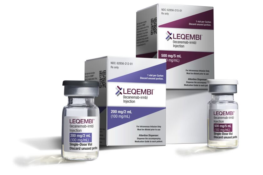 FILE - This Dec. 21, 2022, image provided by Eisai in January 2023 shows vials and packaging for their medication Leqembi. On Friday, June 9, 2023, health advisers backed the full approval of the closely watched Alzheimer’s drug, a key step toward opening insurance coverage to U.S. seniors with early stages of the brain-robbing disease. (Eisai via AP, File)