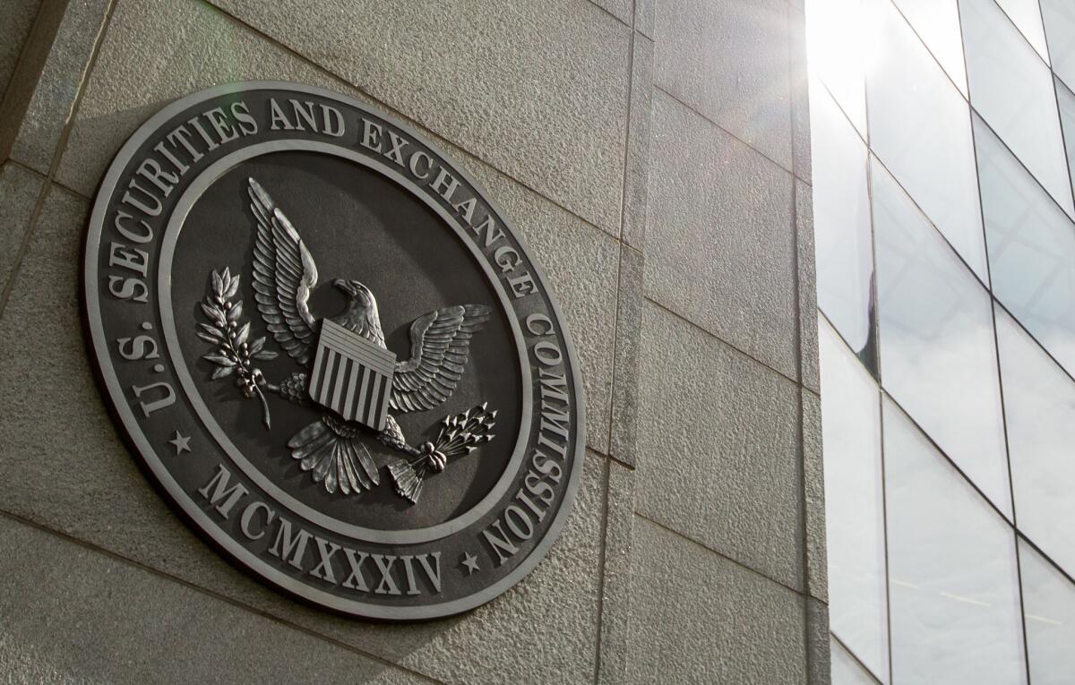 The U.S. Securities and Exchange Commission headquarters in Washington.