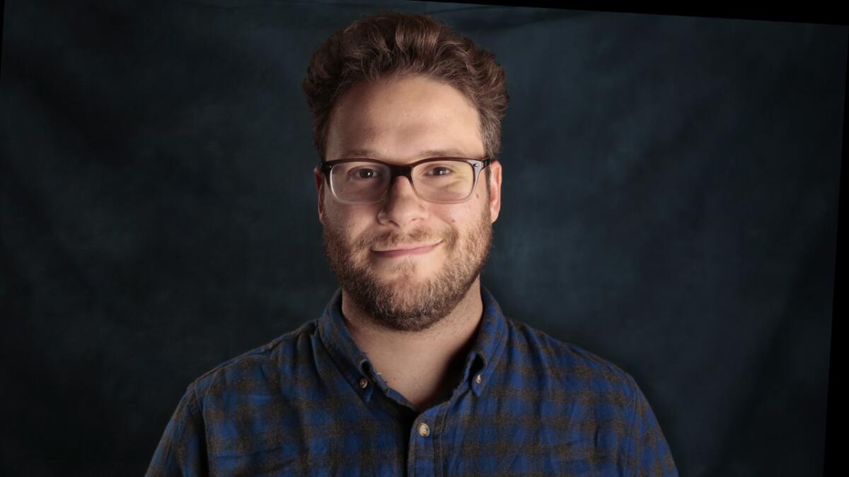 NEW YORK, NEW YORK--May 2, 2014--Seth Rogen stars in the new movie "Neighbors." Photographed in New York city on May 2, 2014. (Carolyn Cole/Los Angeles Times)