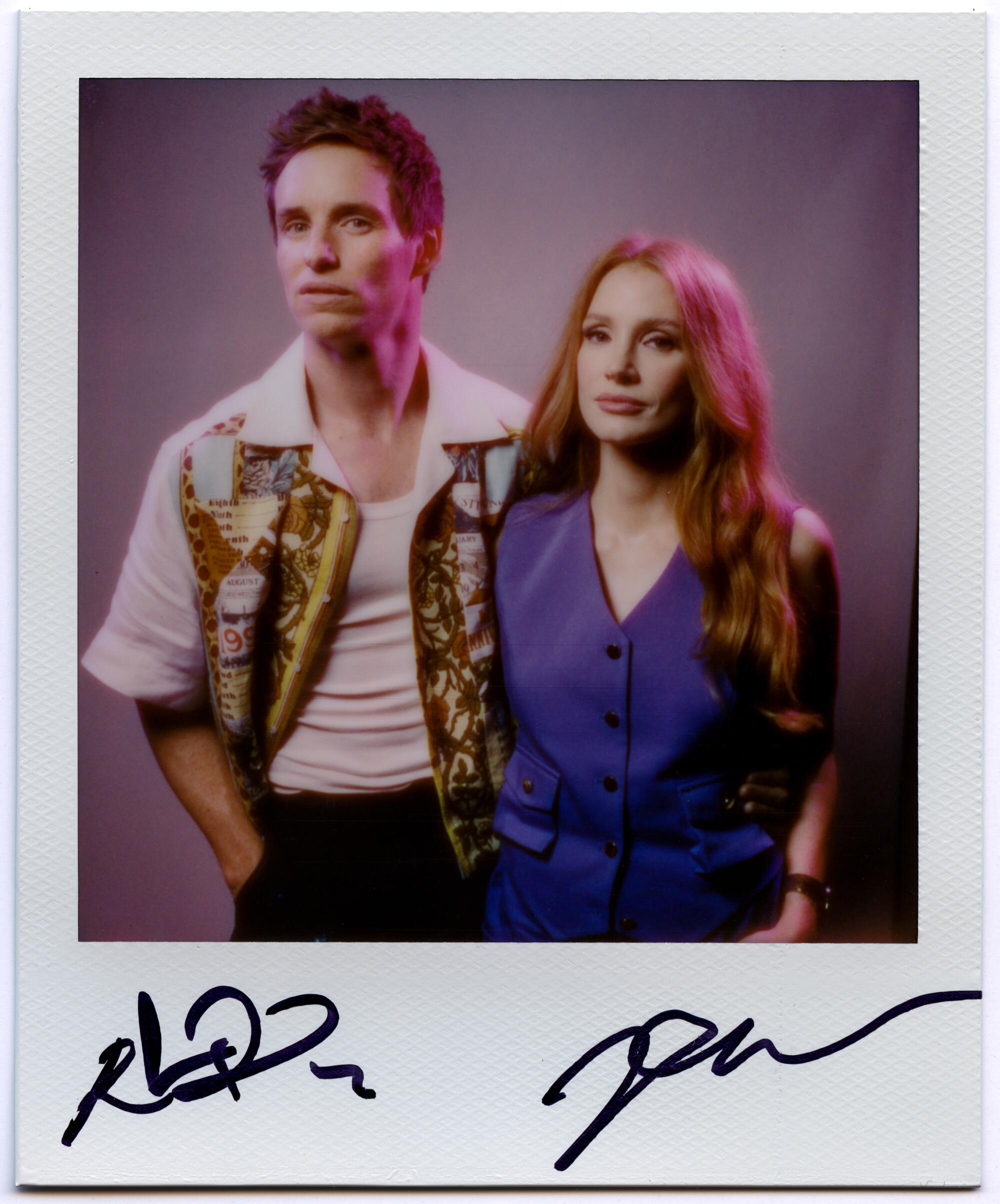 Eddie Redmayne, left, and Jessica Chastain of "The Good Nurse"