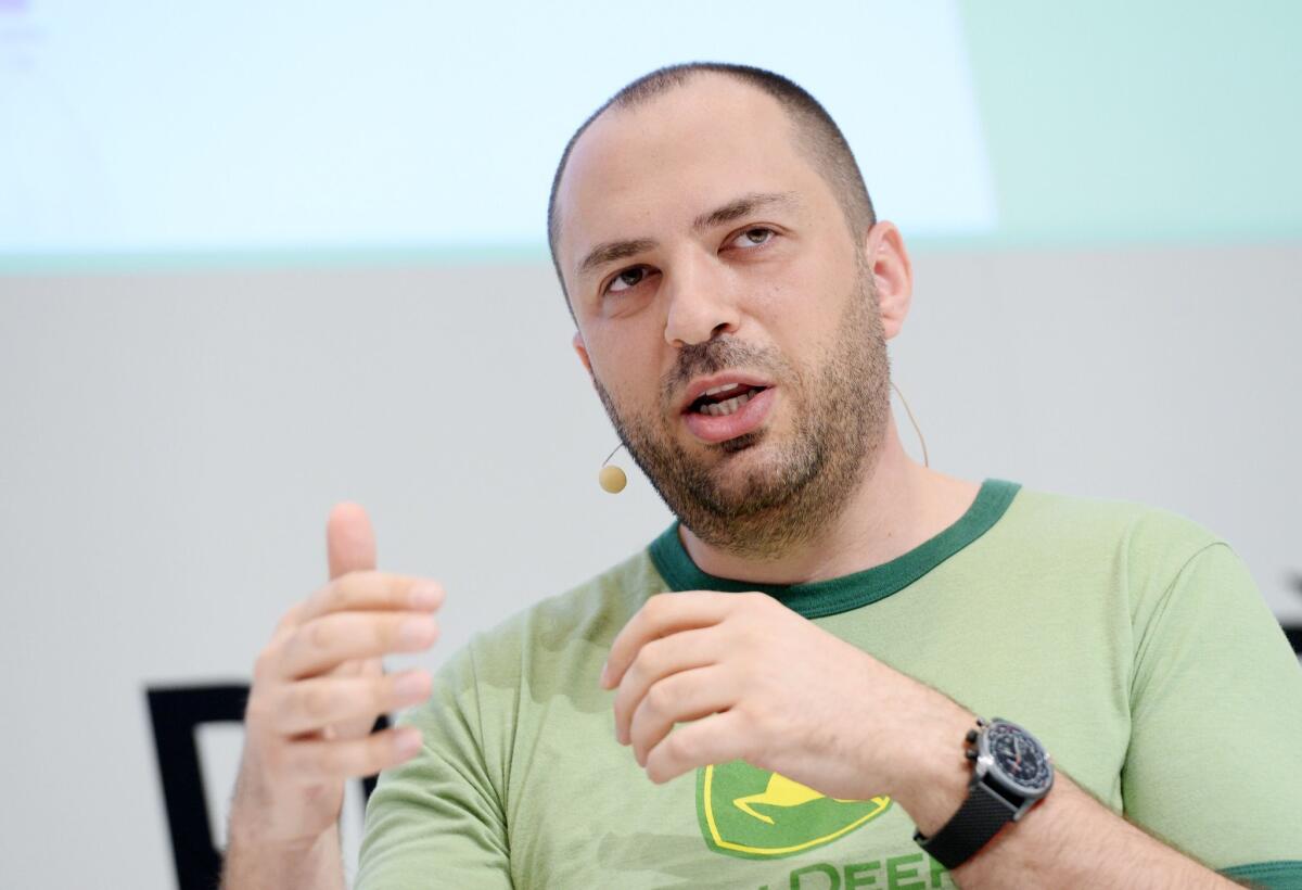 WhatsApp chief Jan Koum is shown in Munich, Germany, on Jan. 18. (Tobias Hase / AFP/Getty Images)