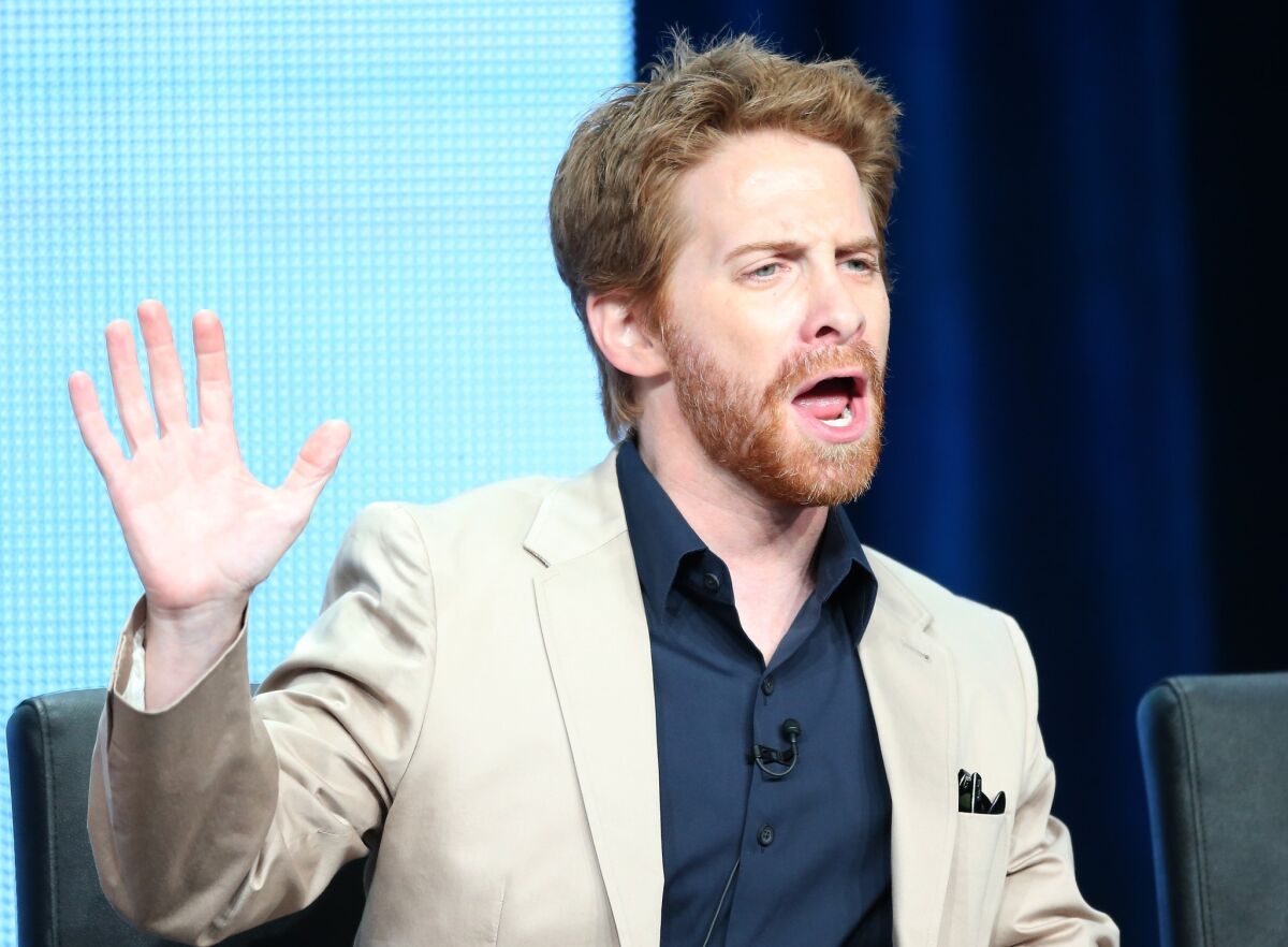 Actor Seth Green speaks onstage during the "Dads" panel discussion at the FOX portion of the 2013 Summer Television Critics Association tour - Day 9 at The Beverly Hilton Hotel on August 1, 2013 in Beverly Hills, California.