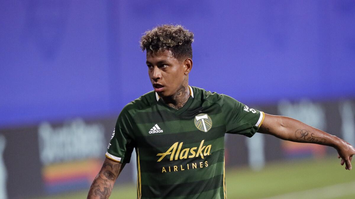 Portland Timbers forward Andy Polo g