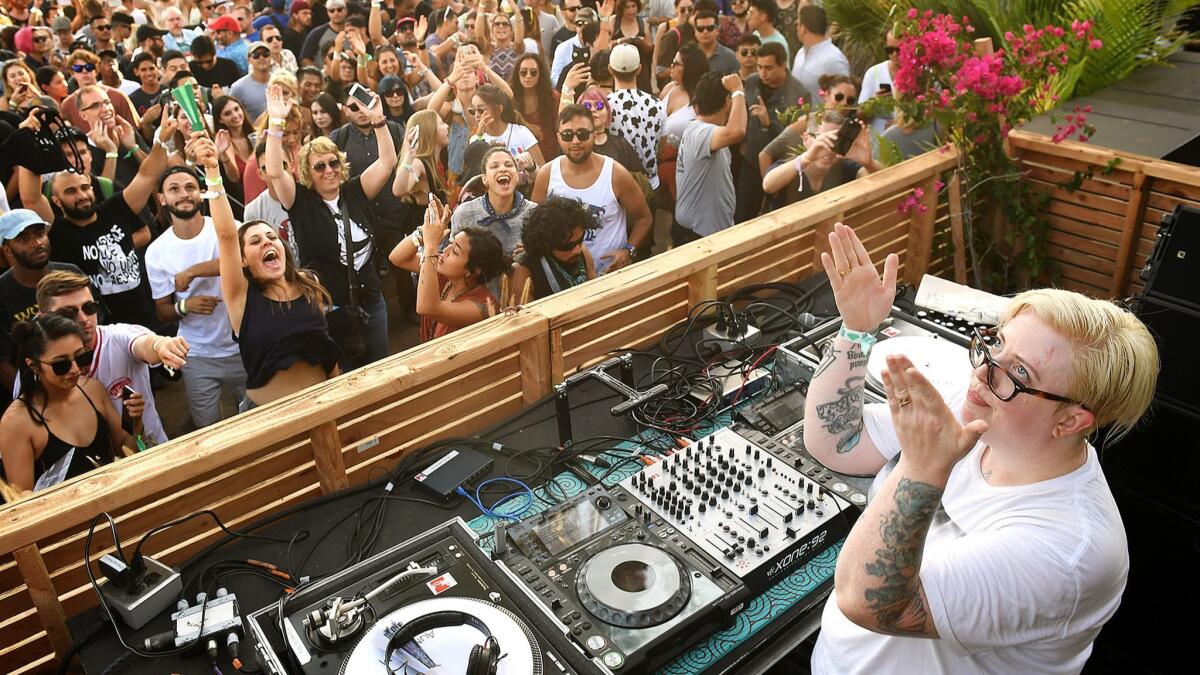 The Black Madonna, a DJ and producer, performs at FYF in 2016.