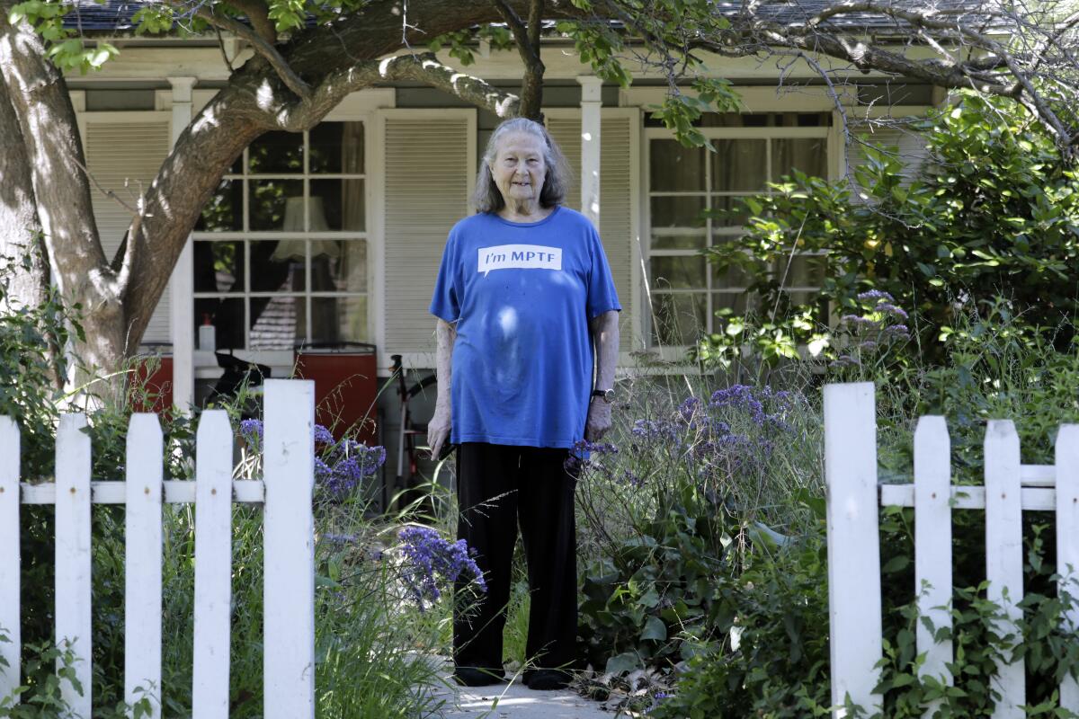 Carol Liston, 89, says her Studio City neighbors look out for her, even doing her grocery shopping. 