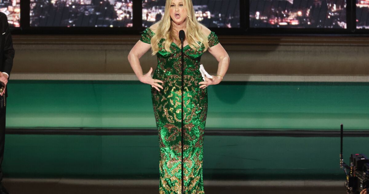 Of course she did: Jennifer Coolidge dances off Emmys’ attempt to play her off stage