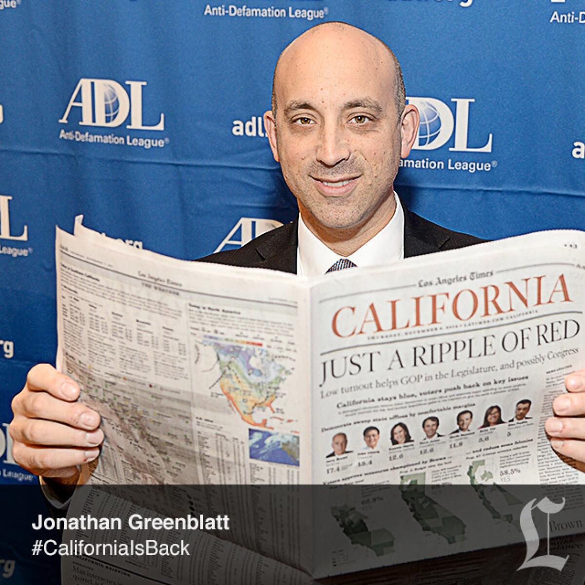 Jonathan Greenblatt, incoming National Director of the Anti-Defamation League.