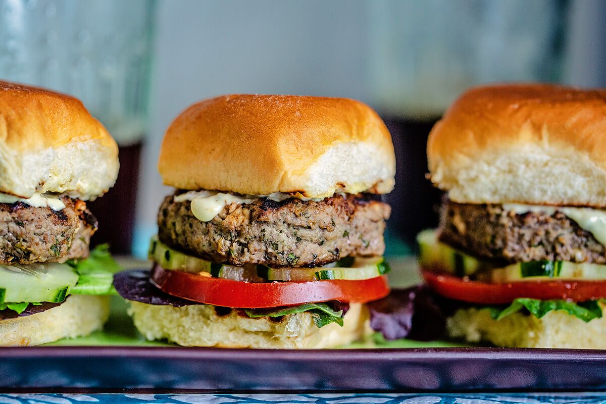 A trio of sliders.