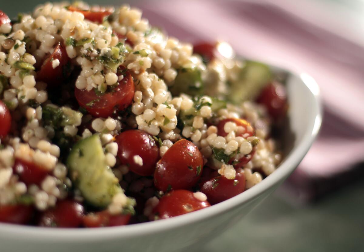 Summer Salad with Israeli Couscous.