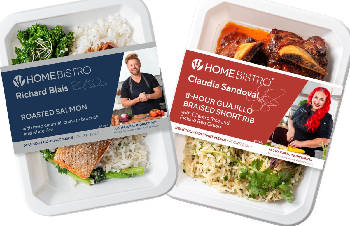 Home Bistro delivers frozen meals by local chefs Richard Blais and Claudia Sandoval.