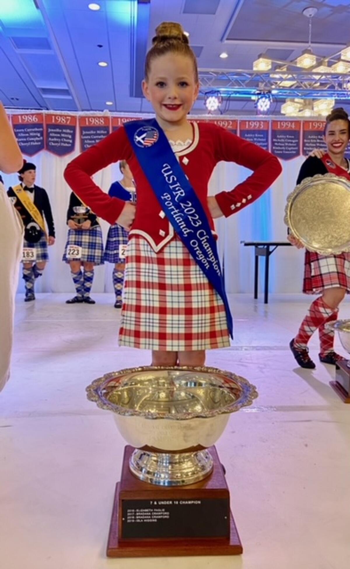 Scottish Highland dancer Reese Brubaker