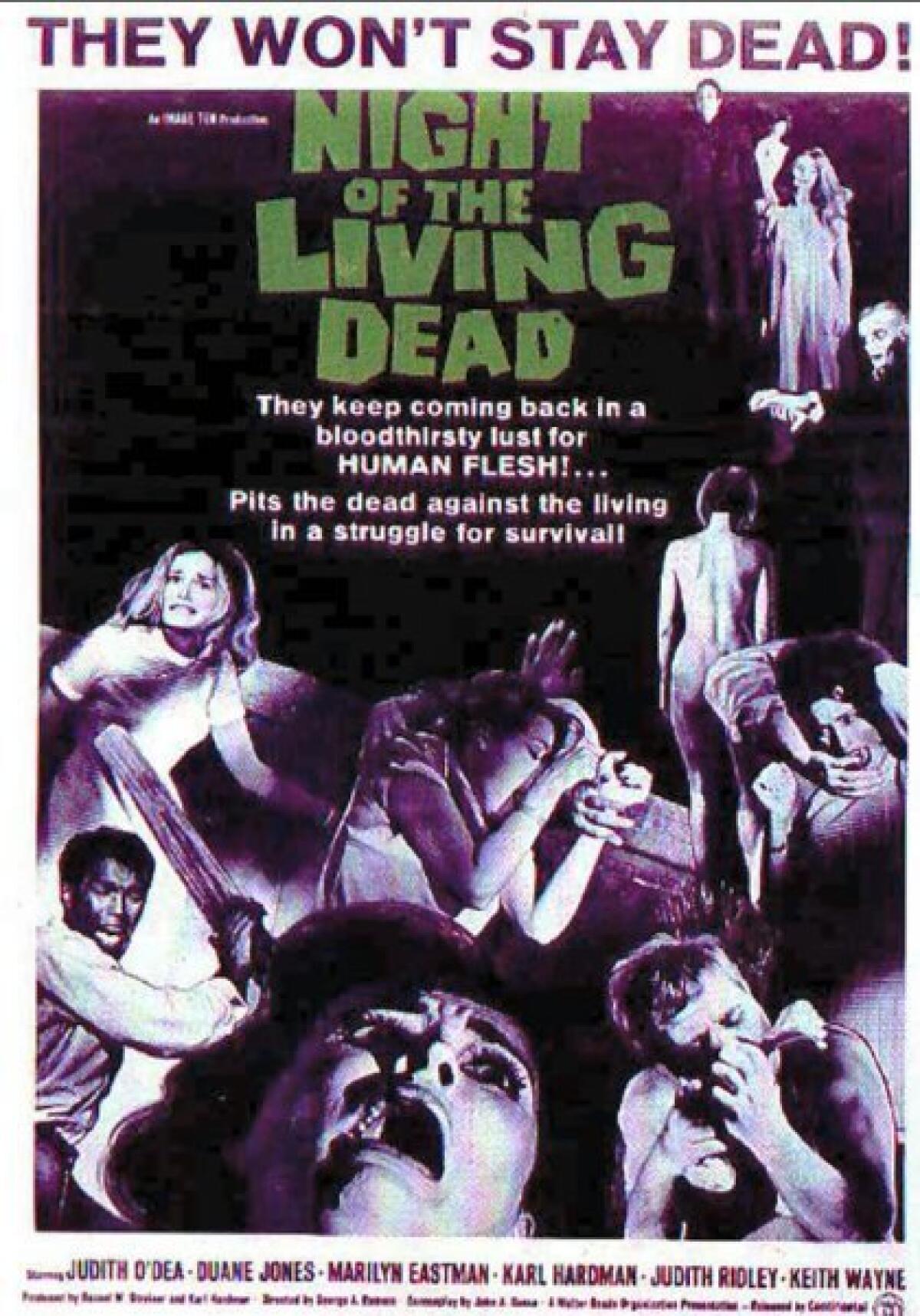 George Romero's classic 1968 film "Night of the Living Dead" influenced the development of many TV shows and movies, including AMC's "The Walking Dead." Wikipedia Commons