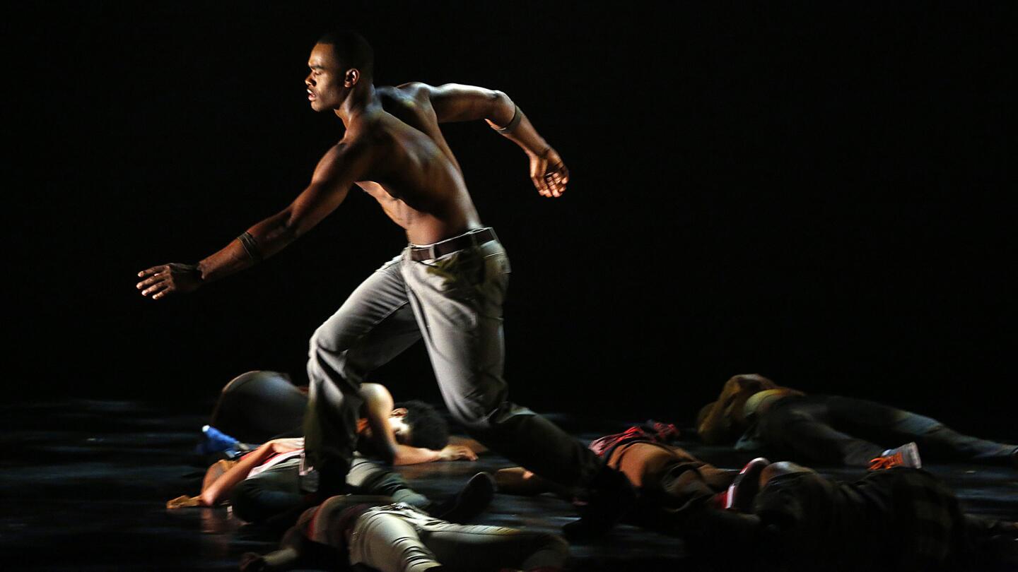 Jamar Roberts is featured in "Exodus" as performed by the Alvin Ailey American Dance Theater at the Segerstrom Hall in Costa Mesa.