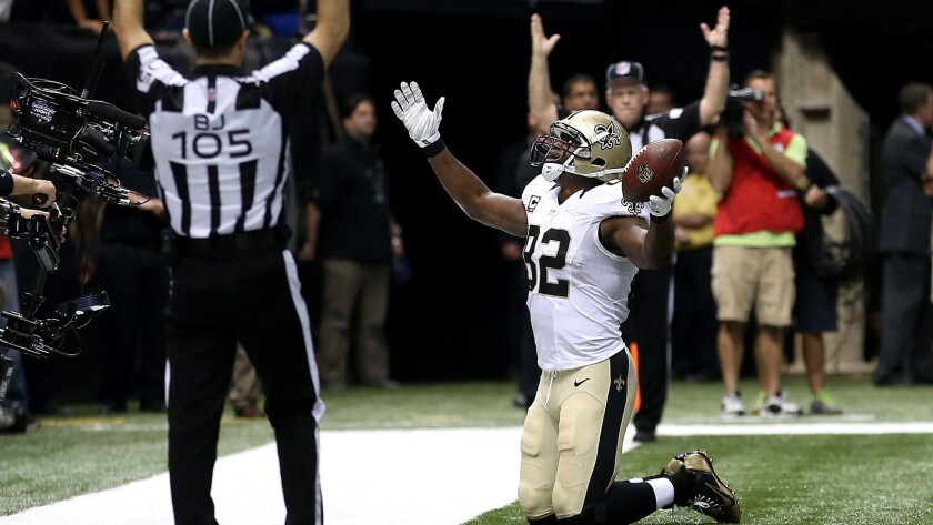 Why is a touchdown worth six points? Nobody is quite sure, but Saints tight end Ben Watson is obviously thankful he scored one last Sunday.