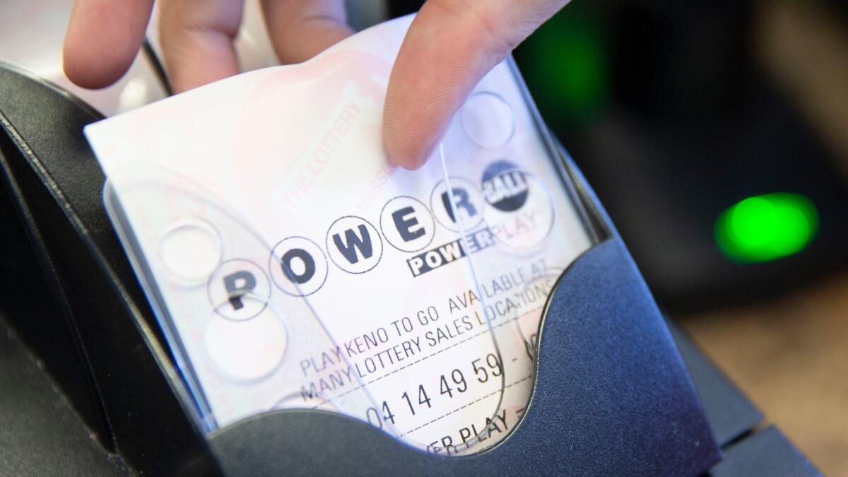 The Powerball jackpot was the third largest in U.S. lottery history.