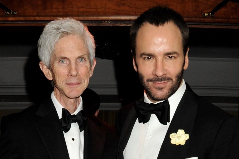 Tom Ford, right, made it public Monday that he and longtime partner Richard Buckley had married.