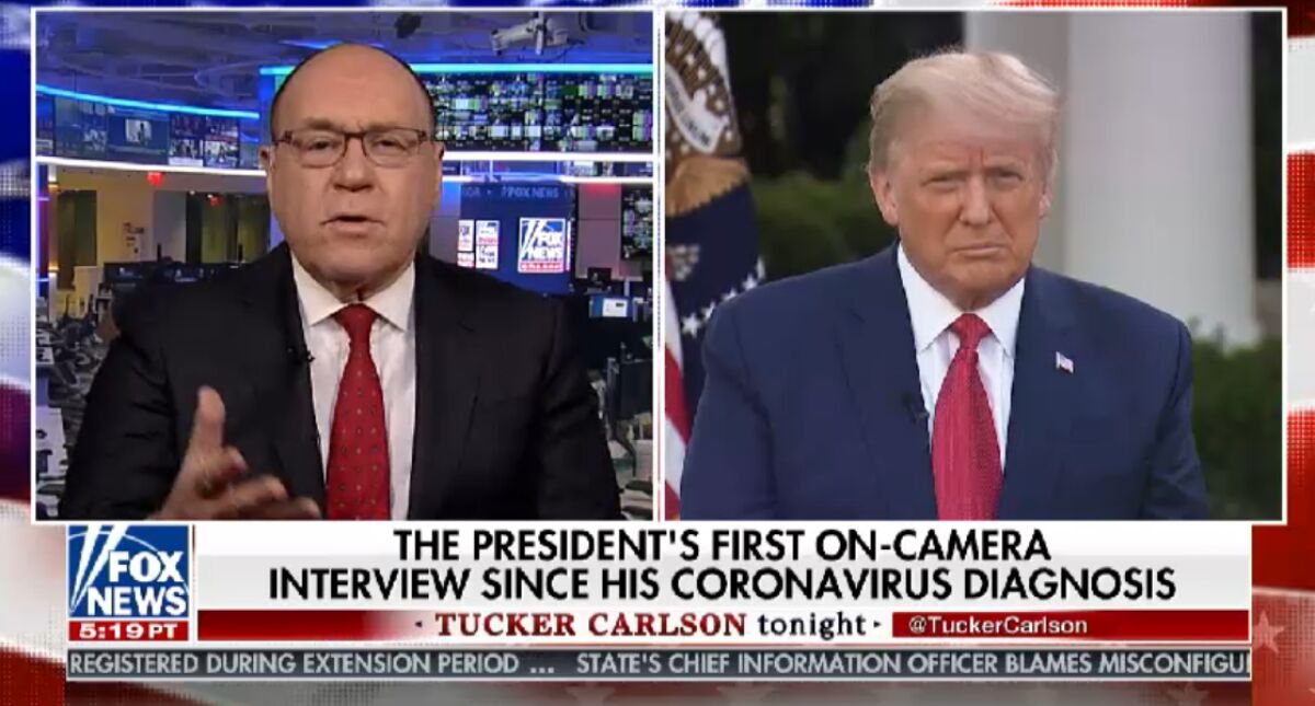 Dr. Marc Siegel and President Trump on "Tucker Carlson Tonight."