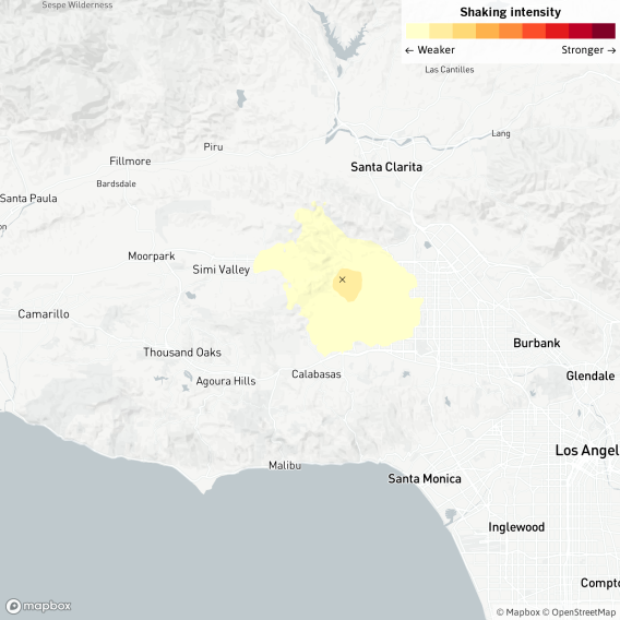 recent earthquakes in los angeles
