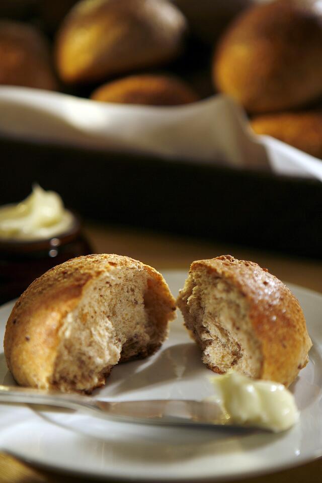 Whole-grain mustard rolls