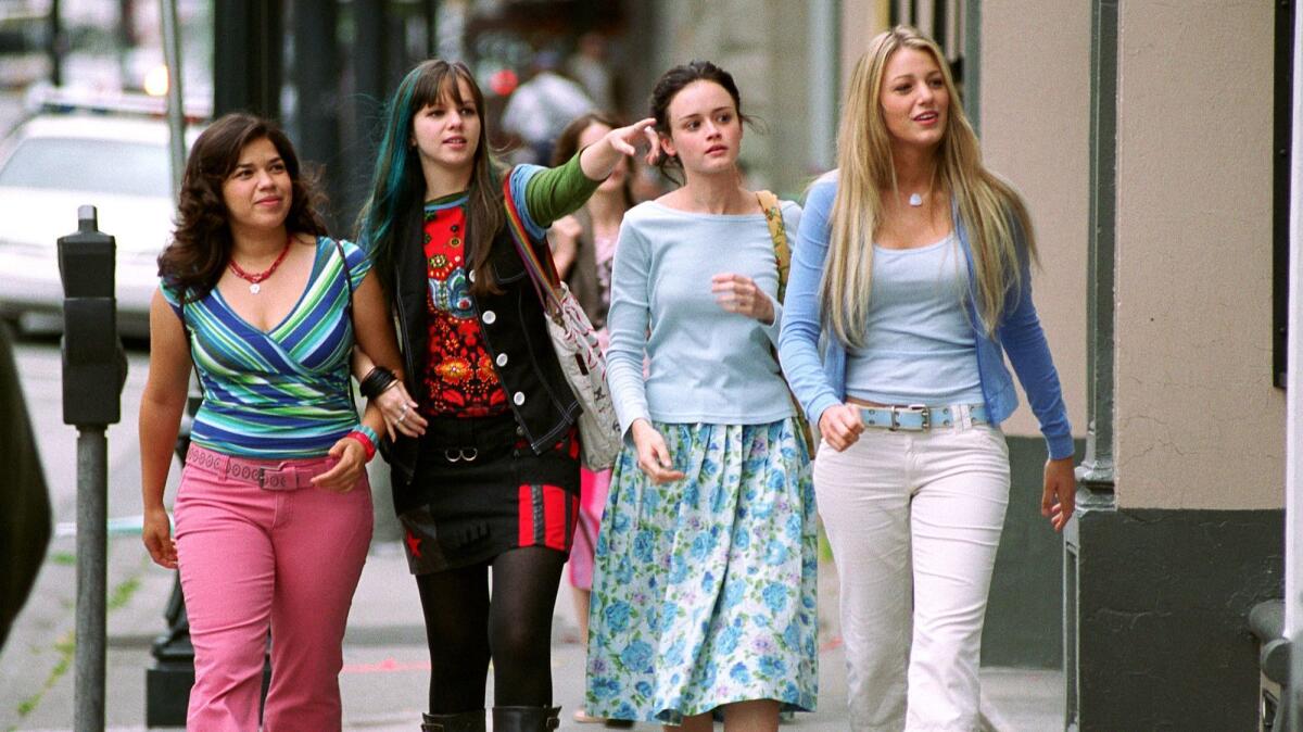 America Ferrera, left, Amber Tamblyn, Alexis Bledel and Blake Lively in "The Sisterhood of the Traveling Pants."