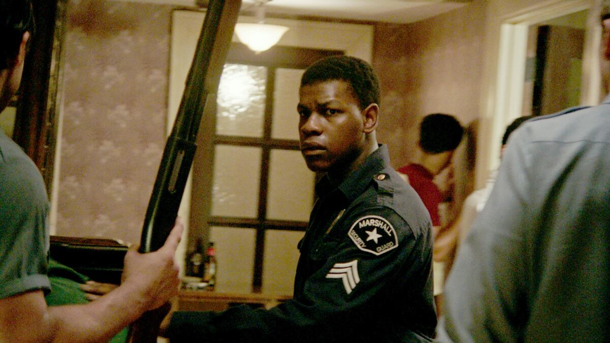 John Boyega stars as Dismukes in director Kathryn Bigelow's "Detroit."