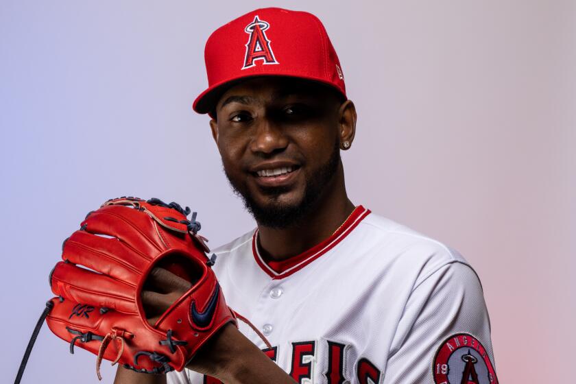 Angels right handed pitcher Julio Teheran.