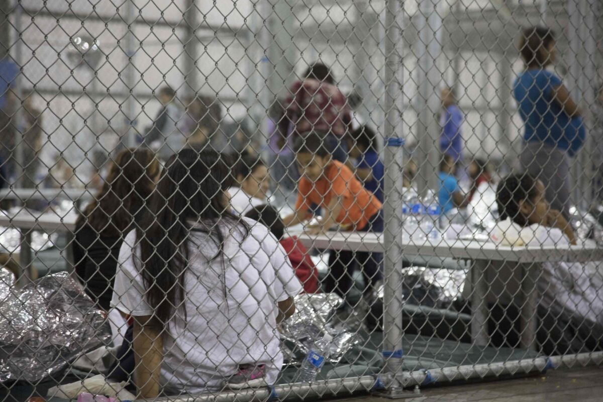 Immigrant families in cages in Texas