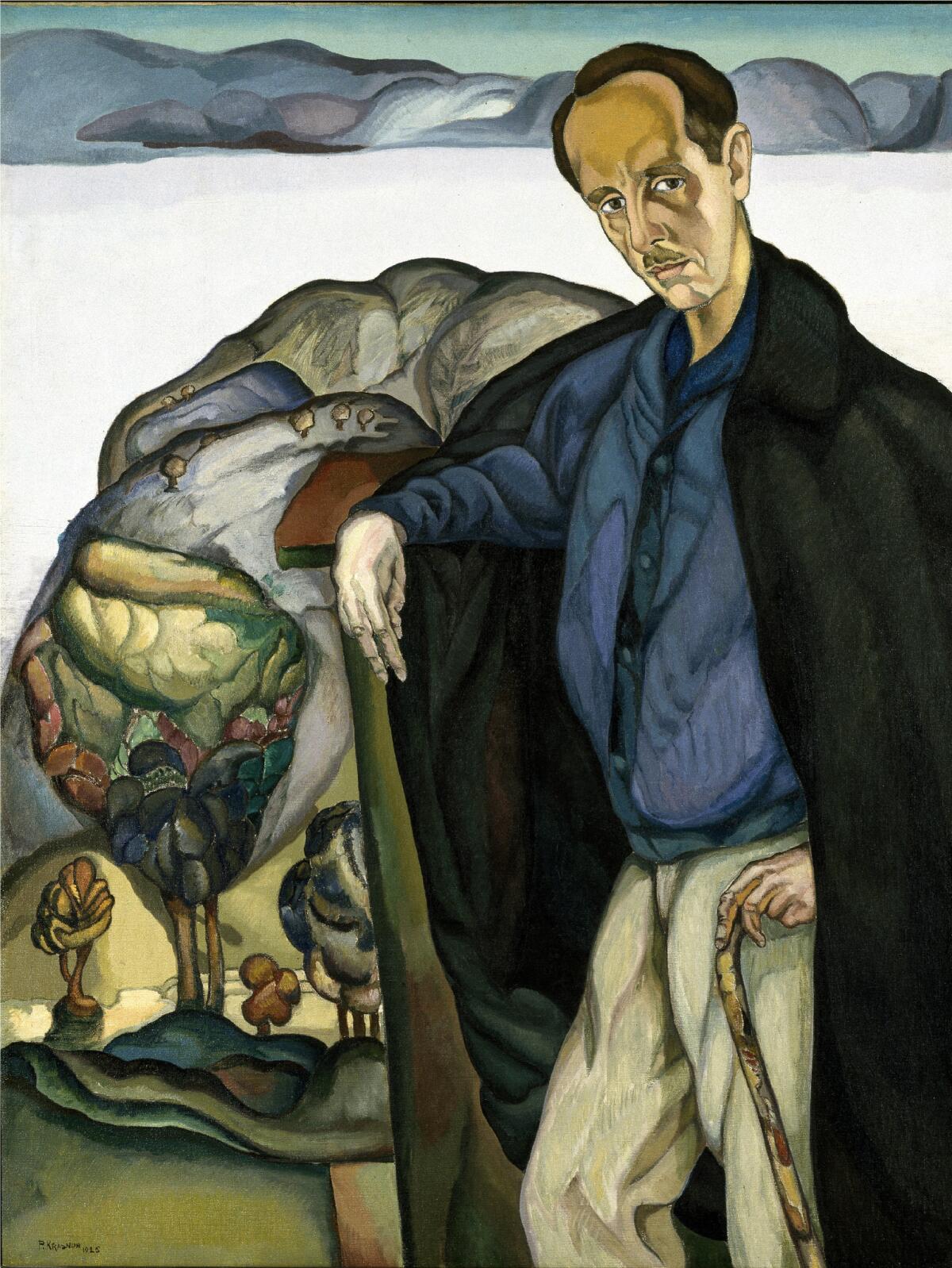 Peter Krasnow, "Edward Henry Weston," 1925, oil on canvas (Laguna Art Museum)