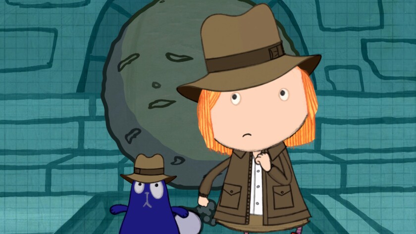 A still from PBS' "Peg + Cat," one of the shows featured in the station's At-Home Learning program. 