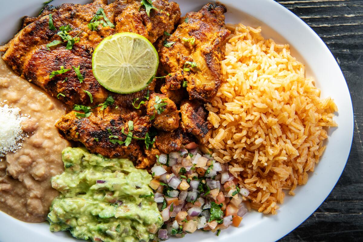 Chipotle-lime chicken from Tirsa's Mexican Cafe.