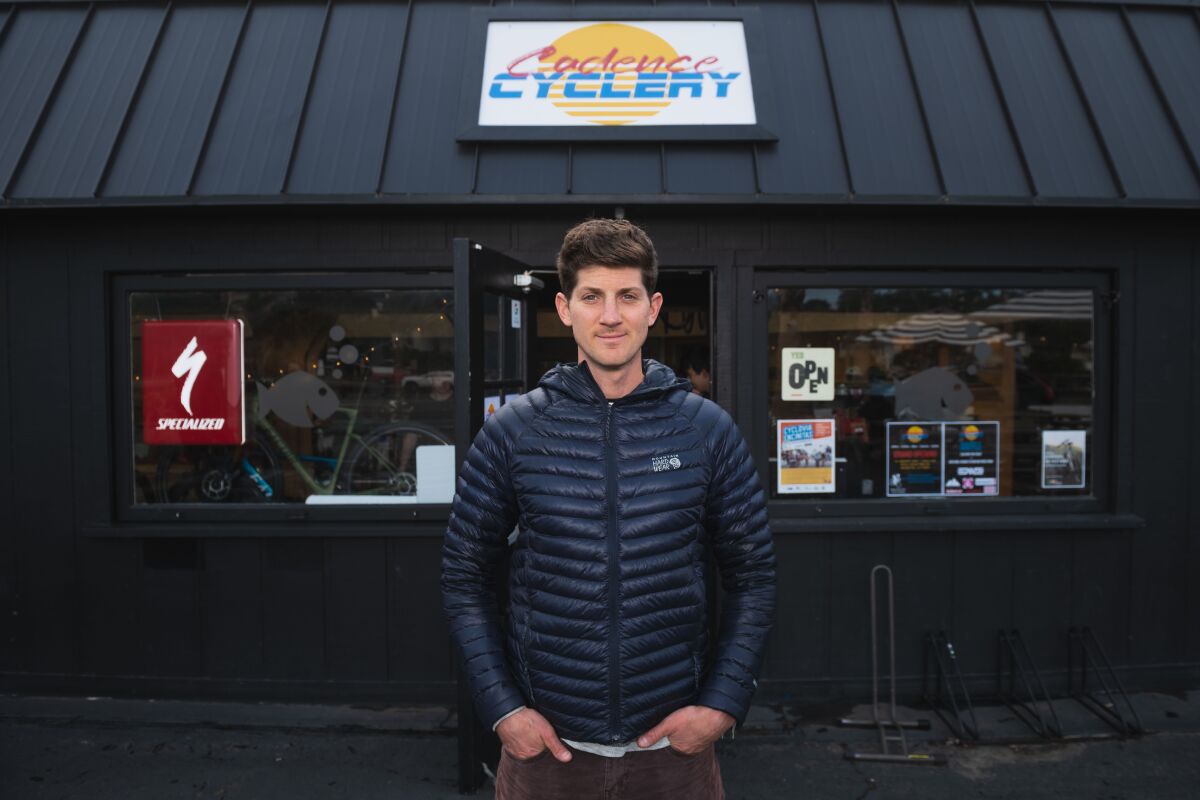 Steve Yeager is the owner of the new Cadence Cyclery bike shop in Encinitas.