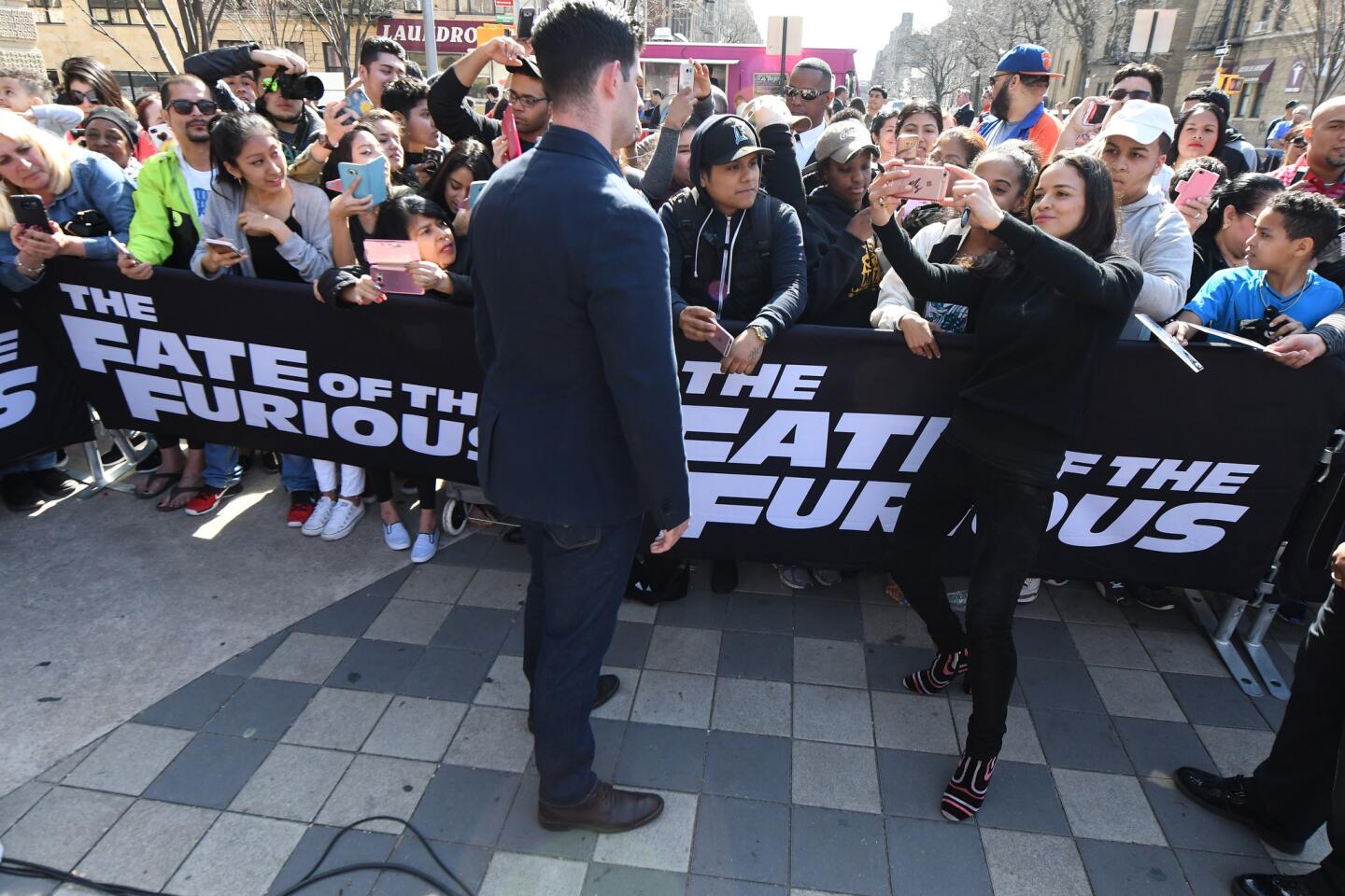 Vin Diesel And Michelle Rodriguez Visit Washington Heights On Behalf Of "The Fate Of The Furious"