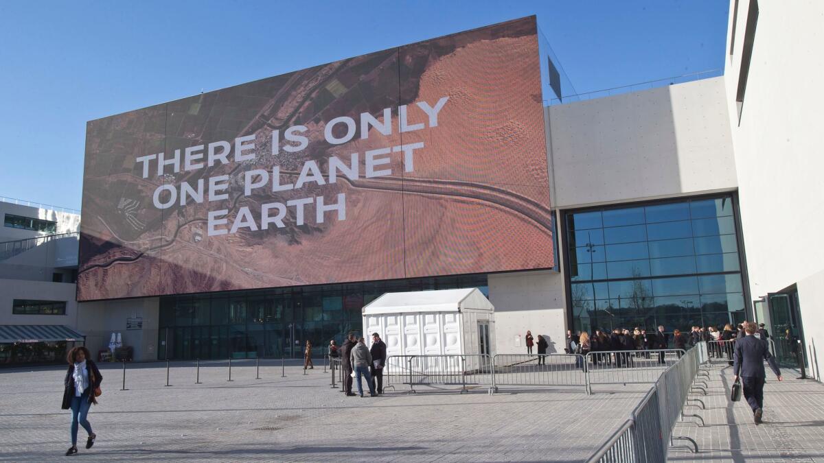 More than 50 world leaders gathered in Paris for the One Planet Summit on Dec. 12.