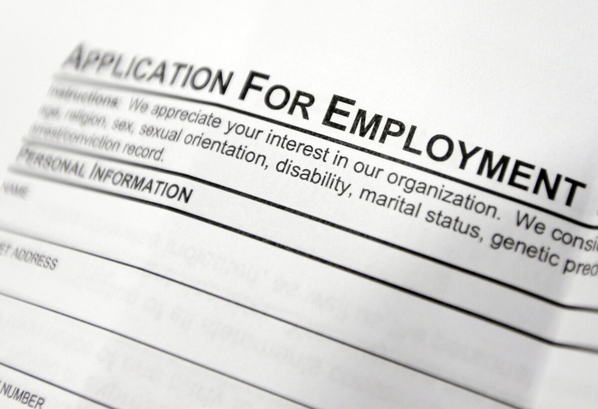 An employment application