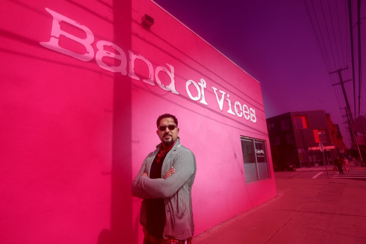 Terrell Tilford, owner of Band of Vices art gallery