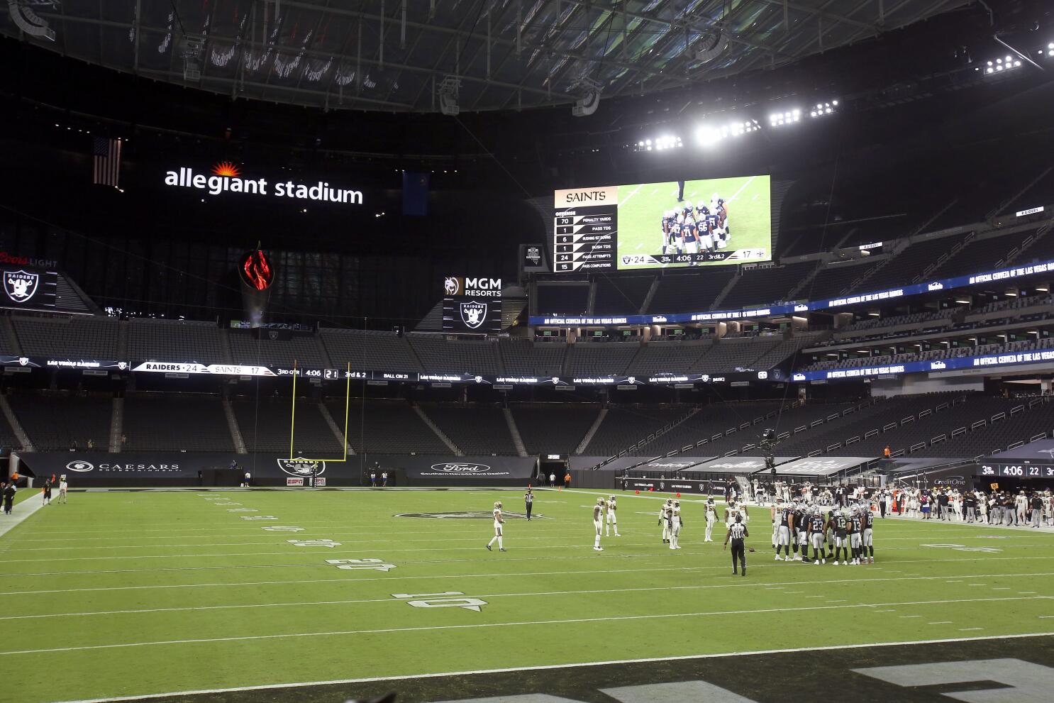 Hernández: Raiders open new stadium in Vegas minus fans, much to