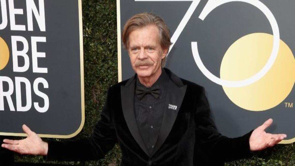 William H. Macy attends the 75th Golden Globes at the Beverly Hilton on Sunday.