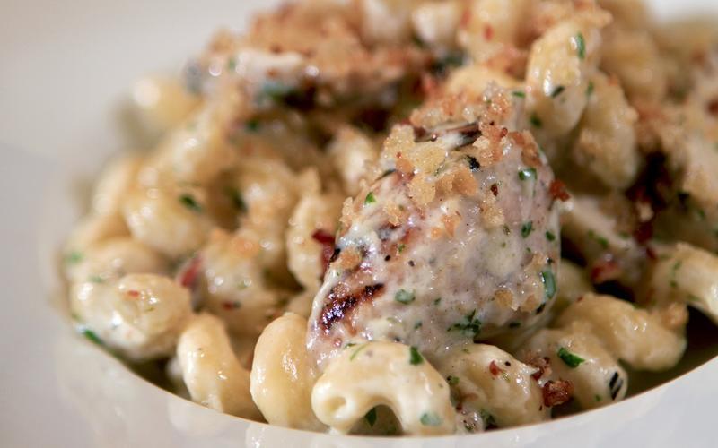 This take on the classic includes chicken, prosciutto, a bread crumb topping and plenty of cheese.