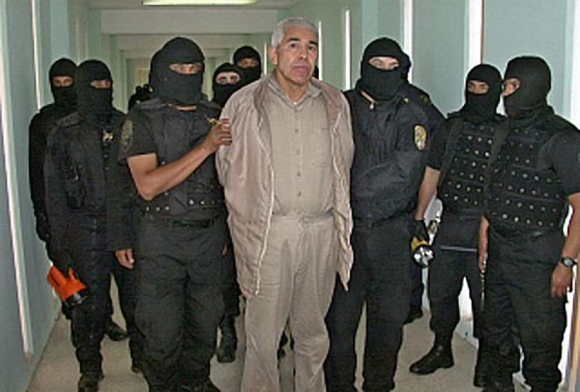 Rafael Caro Quintero is seen at the Puente Grande prison in Guadalajara in 2005.
