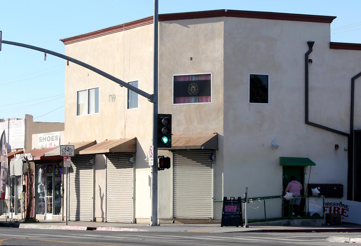 A marijuana dispensary at 1789 Firestone Blvd. in Los Angeles.