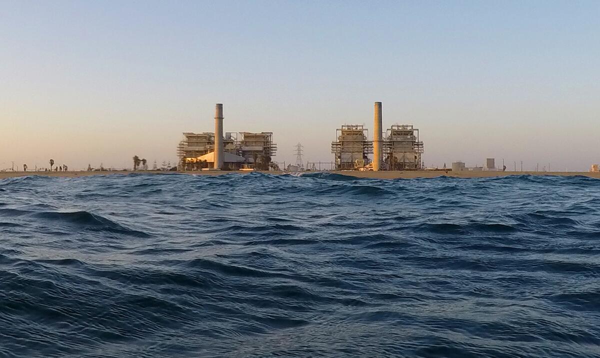 A view of the AES Huntington Beach Generating Station, where Poseidon Water wants to build a desalination plant.