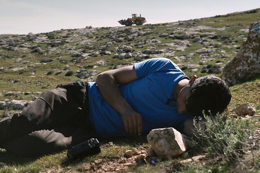 An image from the 2024 documentary "No Other Land," which looks at the Palestine-Israel conflict