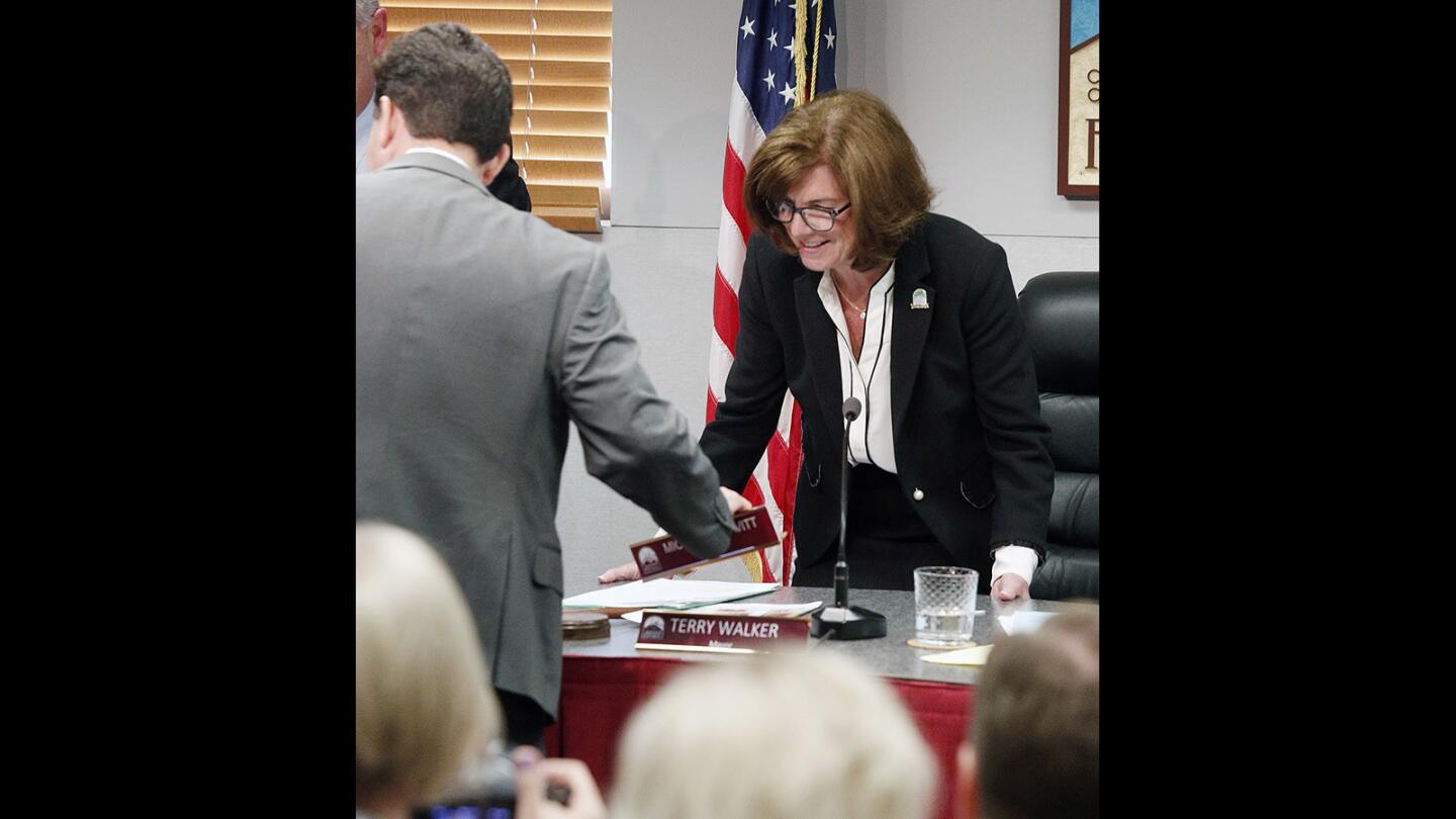Photo Gallery: Mayoral changeover in La Canada Flintridge from Mike Davitt to Terry Walker
