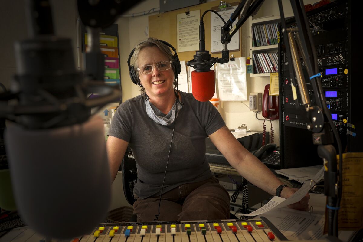 Amanda Eichstaedt, general manager at public radio station KWMR in Point Reyes Station.