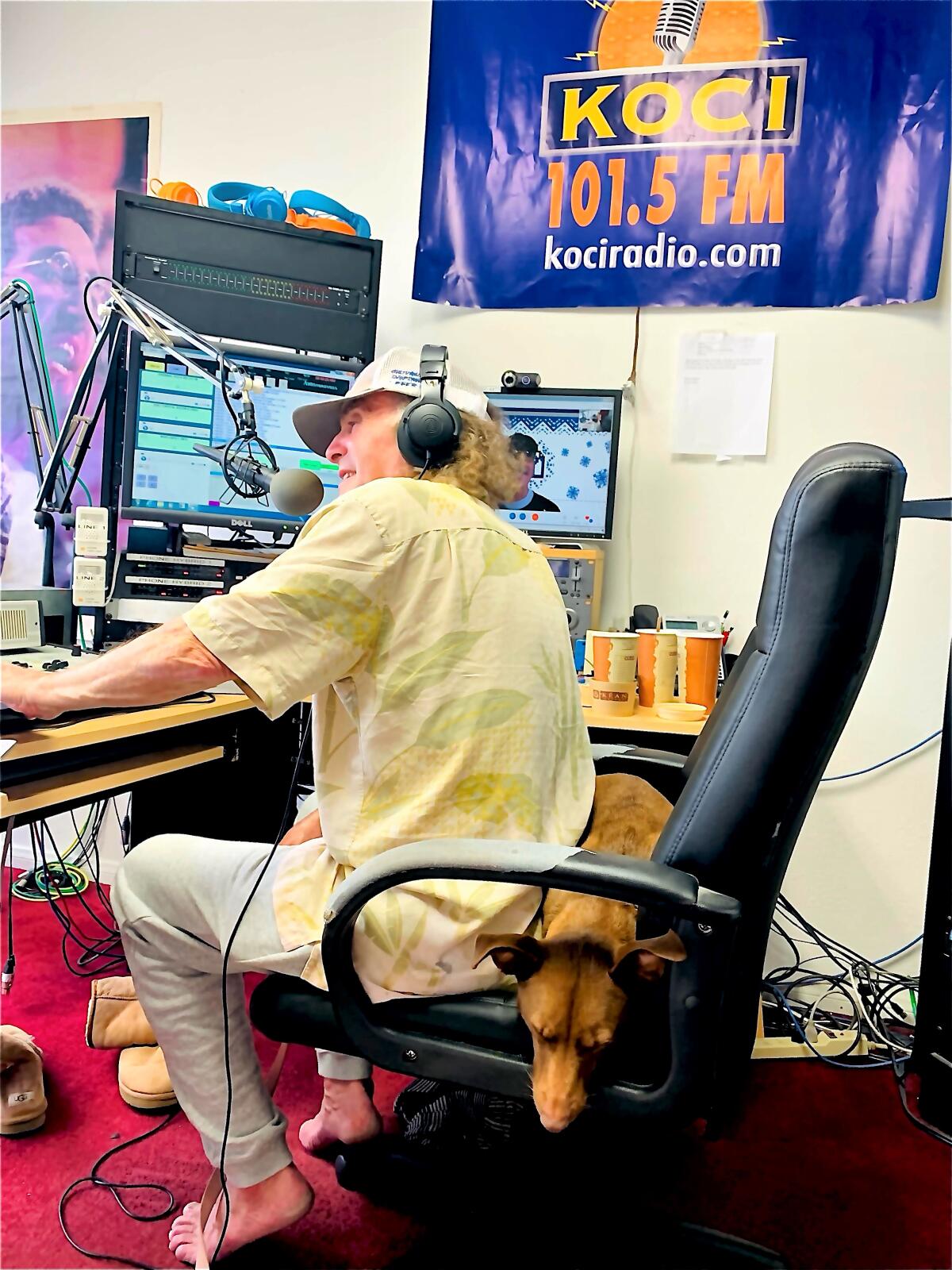 Newport Beach resident and radio host Jim "Poorman" Trenton hosts a morning show on KOCI-FM.