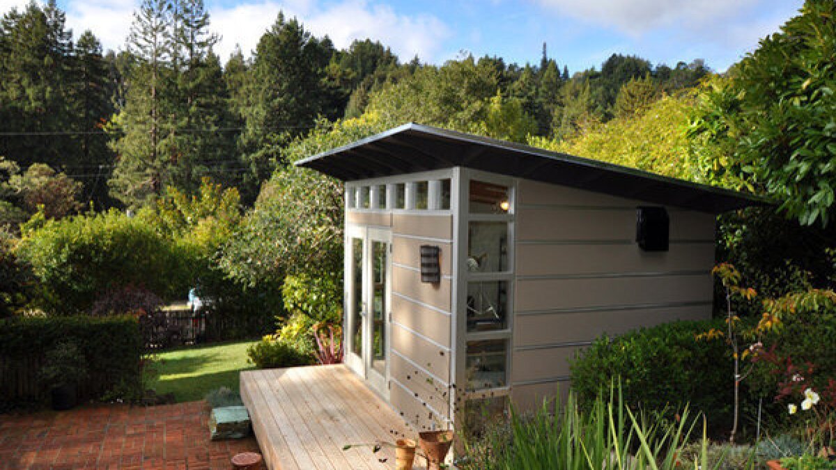 Small Prefabs As Backyard Offices Los Angeles Times
