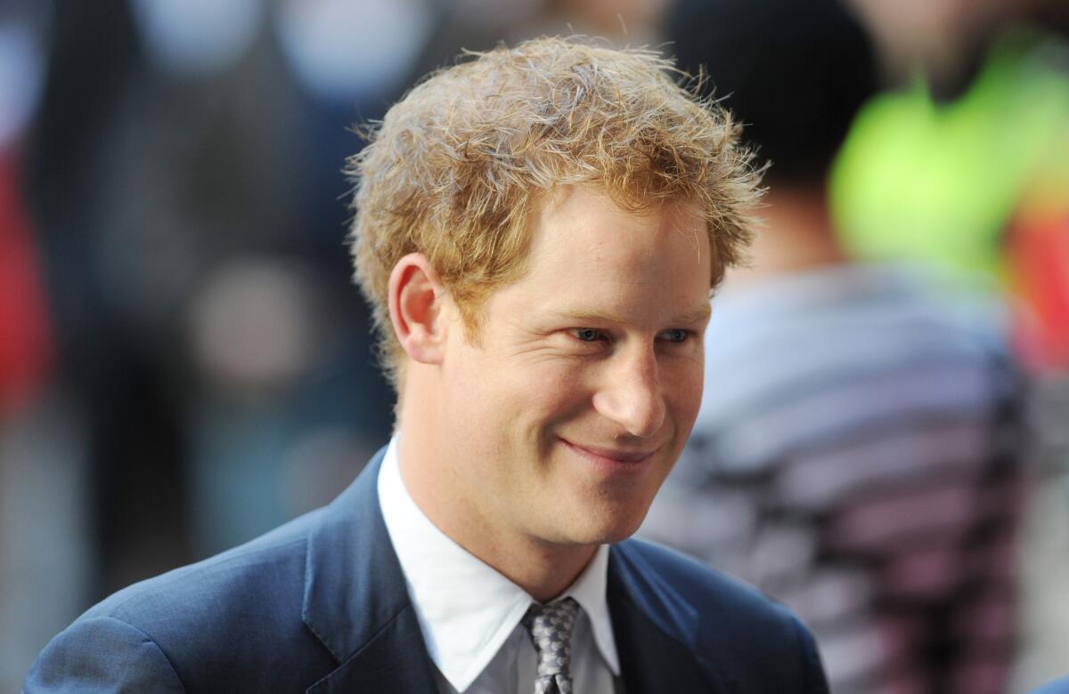 Prince Harry at a charity event this week in London.