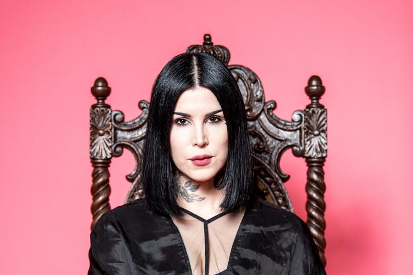 LOS ANGELES, CA- February 27, 2020: Kat Von D on Thursday, February 27, 2020. (Mariah Tauger / Los Angeles Times)